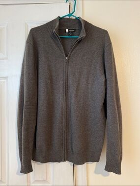 Neiman Marcus cashmere zipper sweater XL